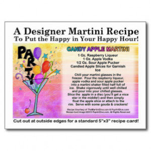 Candy Apple Martini Recipe...