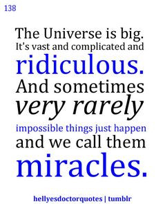 Impossible things - Doctor Who quote