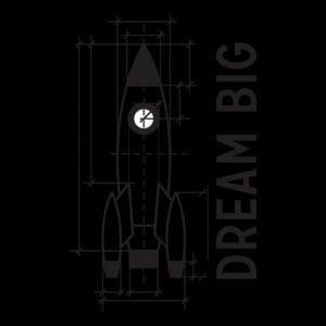 Dream Big Rocket Wall Quotes™ Decal