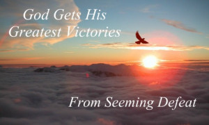 ... victory come from seeming defeat, quote, sunrise, eagle flying