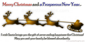 ... Santa brings you the gift of never ending happiness this Christmas