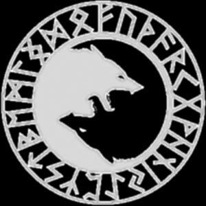 yin yang symbol with runes - artist unknownTattoo Ideas, Wolf Symbol ...