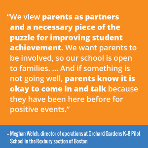 from Meghan Wlech, director of operations at Orchard Gardens K-8 Pilot ...