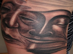 ... Tattoos Designs : Exotic Slevee Dripping Buddha Tattoos Design