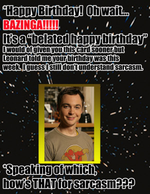 Bazinga Birthday Card for Mom by ComicBookPixels64