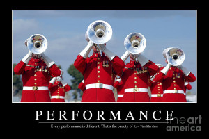 Performance Inspirational Quote Photograph