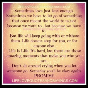 Sometimes love..
