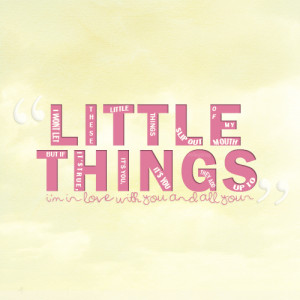 Quotes From One Direction Song Little Things