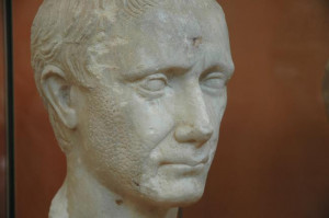 young (and unshaven) Julius Caesar. Museum of Corinth (Greece ...