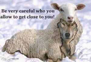 Sometimes friends are wolves in sheep's clothing and they don't even ...