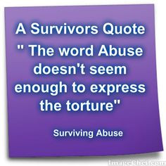 Survivor's quote omg..This is so incredibly true!!!!