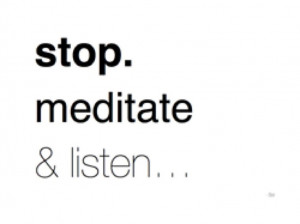 Stop Meditate & Listen