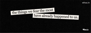 we fear the most quote facebook cover, quotes on a fear hd facebook ...