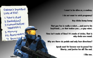 Halo Red Vs Blue Funny Quotes