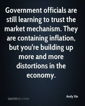 Andy Xie - Government officials are still learning to trust the market ...