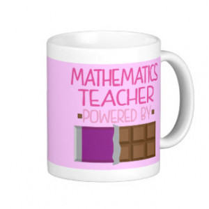 Mathematics Teacher Chocolate Gift for Her Coffee Mug