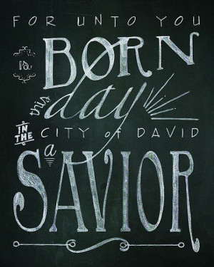 Christmas Bible Verse Printable Chalk Art - 2 8x10 typography designs ...