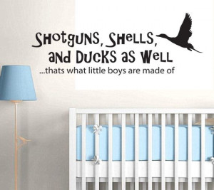... Ducks Wall Decal-Boy and Baby Nursery Decal, Hunting decal, Kids Room