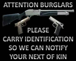Attn: Burglars...