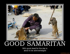 The difficulty of being a good samaritan in the 21st century