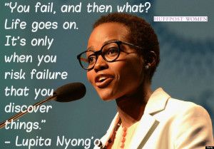 ... when you risk failure that you discover things.