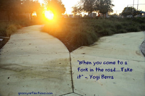 Have I really fallen off the wagon? Or am I at a fork in the road?