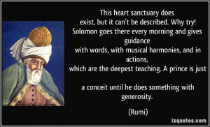 This heart sanctuary does exist, but it can't be described. Why try ...
