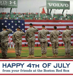 Happy 4th of July Boston Red Sox Fans: July Greeting, Baseball Things ...