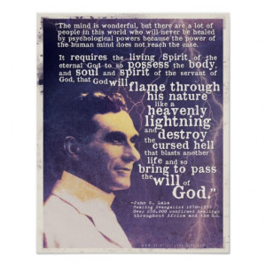 John G Lake quote poster