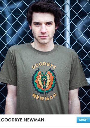 The Goodbye Newman t-shirt is,