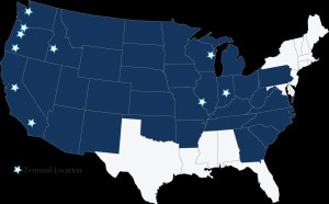 Expedited Trucking Service Area