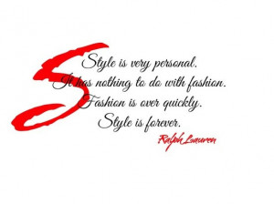 Fashion Quote by Ralph Lauren