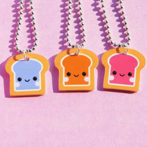 Peanut Butter And Jelly Best Friend Necklace