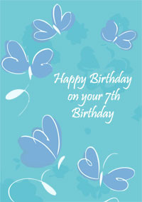 7th Birthday Poems for Girls