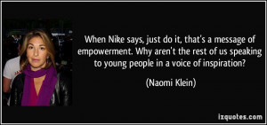 Naomi Klein Nike Quotes