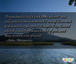 It was hard to hold back tears