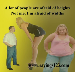 lot of people are afraid of heights | Sayings 123
