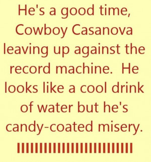 He’s Good Time, Cowboy Casanova Leaving Up Against The Record ...