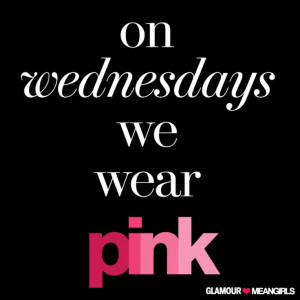 On Wednesdays we wear pink #MeanGirls