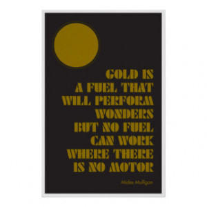 Atlas Shrugged Midas Mulligan Gold Quote Posters