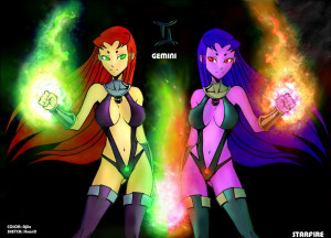 Robin And Starfire Chibidawnie