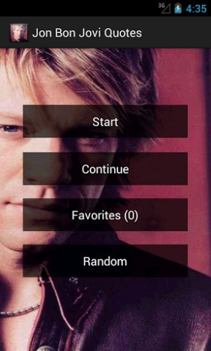 View bigger - Bon Jovi Best Quotes for Android screenshot