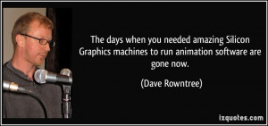 The days when you needed amazing Silicon Graphics machines to run ...