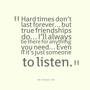 Hard times don’t last forever..