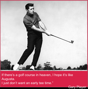Gary Player has won the Masters three times, in 1961, 1974 and 1978 ...