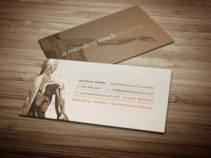 Mending Touch Massage Business Cards