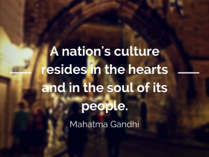 nation’s culture resides in the hearts and in the soul of ...
