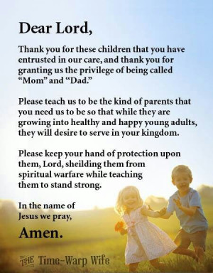 Prayer for parents.