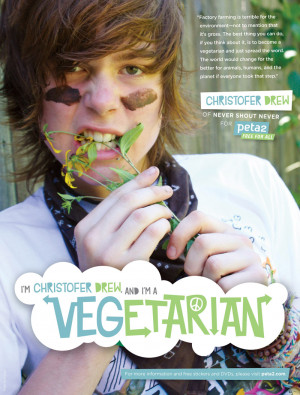 Christofer Drew's Vegetarian Testimonial 'I'm A Vegetarian' Ad ...