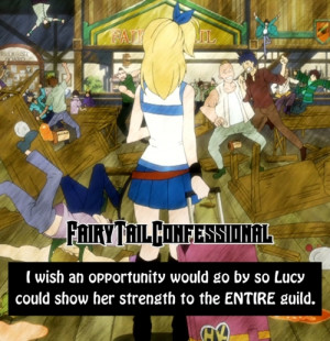 wish an opportunity would go by so Lucy could show her strength ...